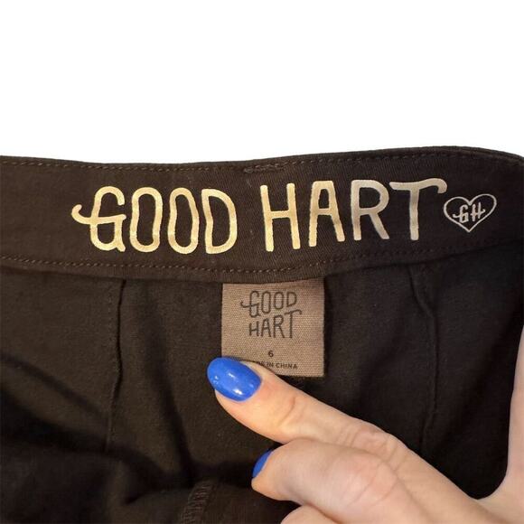 Good Hart Womens Casual Cotton Jogger Pants Size 6 Brown Stretch Office Festival - Picture 3 of 15